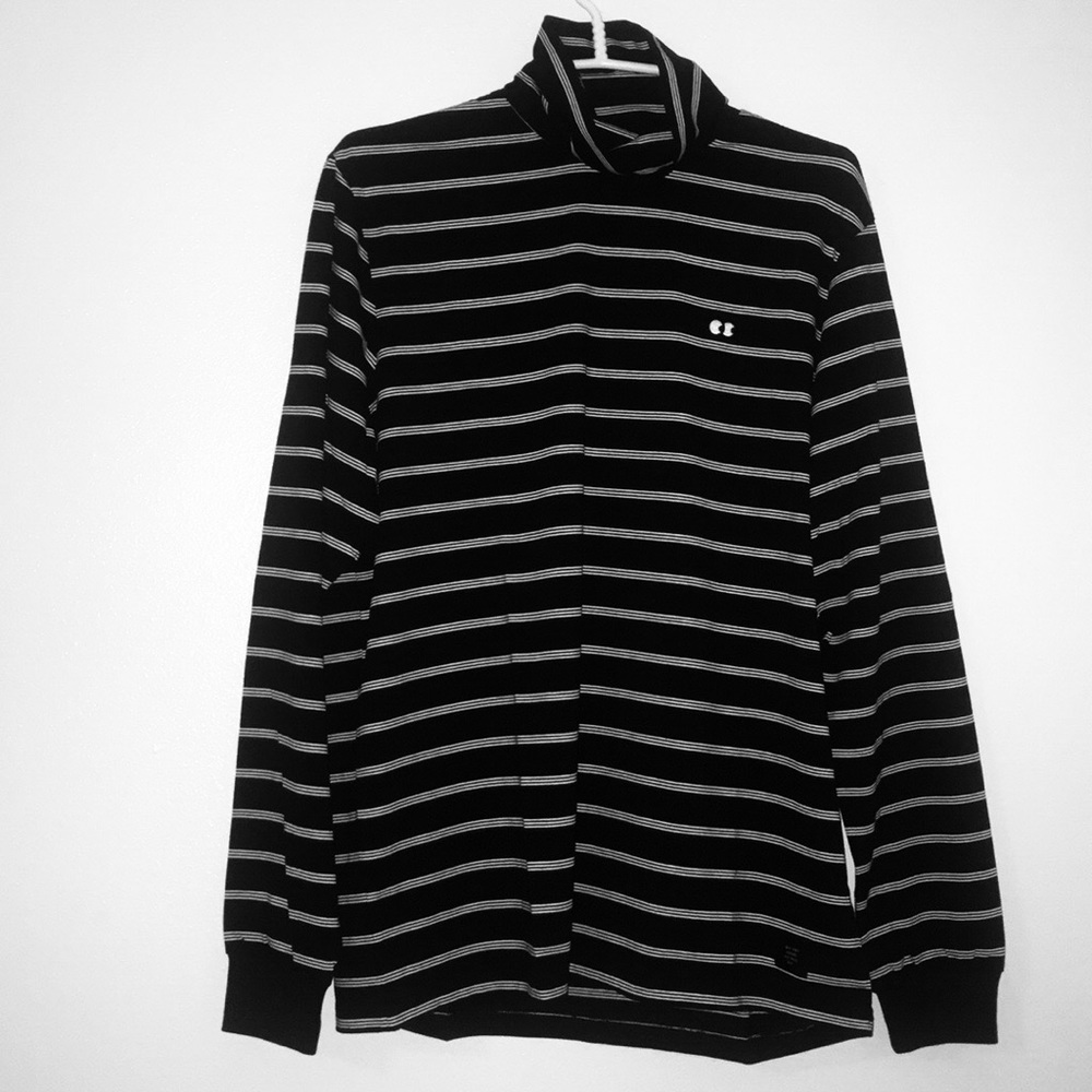nwt lazy oaf black n white stripey L/s turtleneck